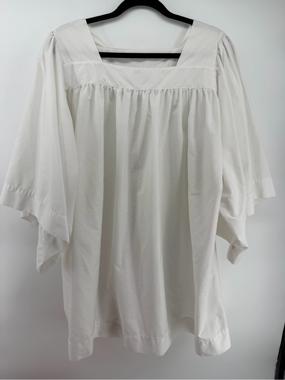 Abbey Brand Surplice White Square Neck Choir Robe Altar Server Vestment Size S